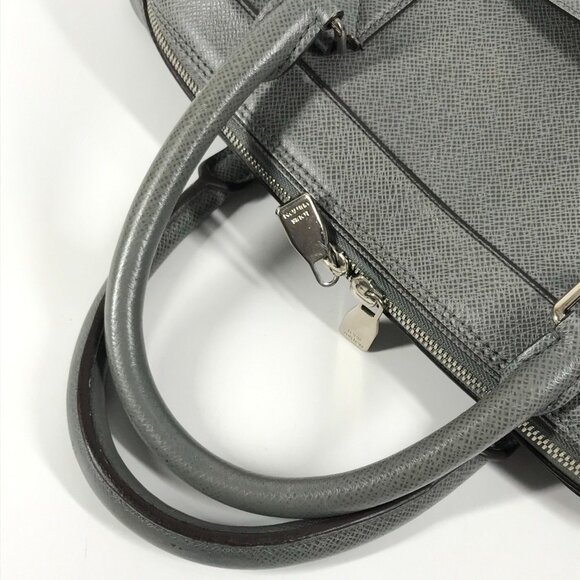 LOUIS VUITTON Gray Leather Tote Bag - Picture 8 of 16